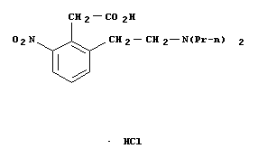 2-[2-(二丙氨基)-乙基]-6-硝基苯乙酸盐酸盐